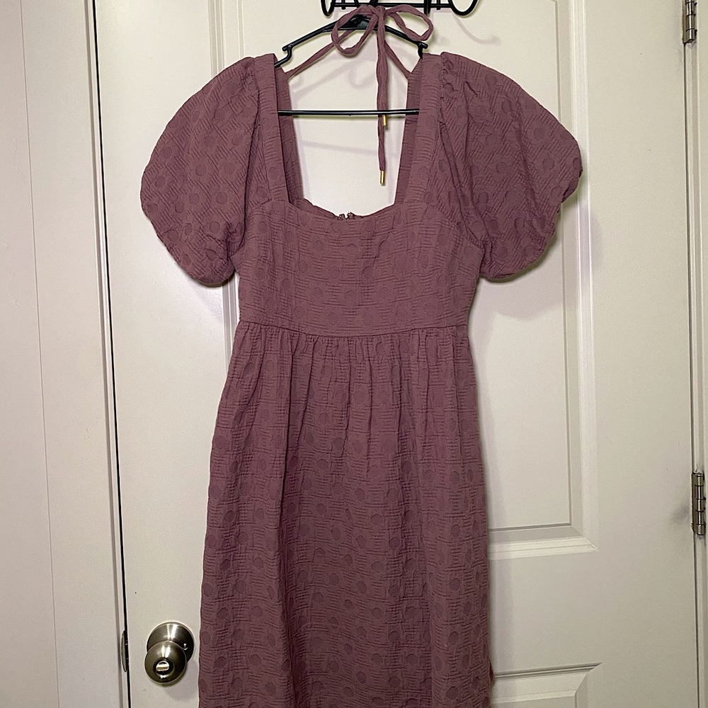 MADEWELL PURPLE BABYDOLL DRESS